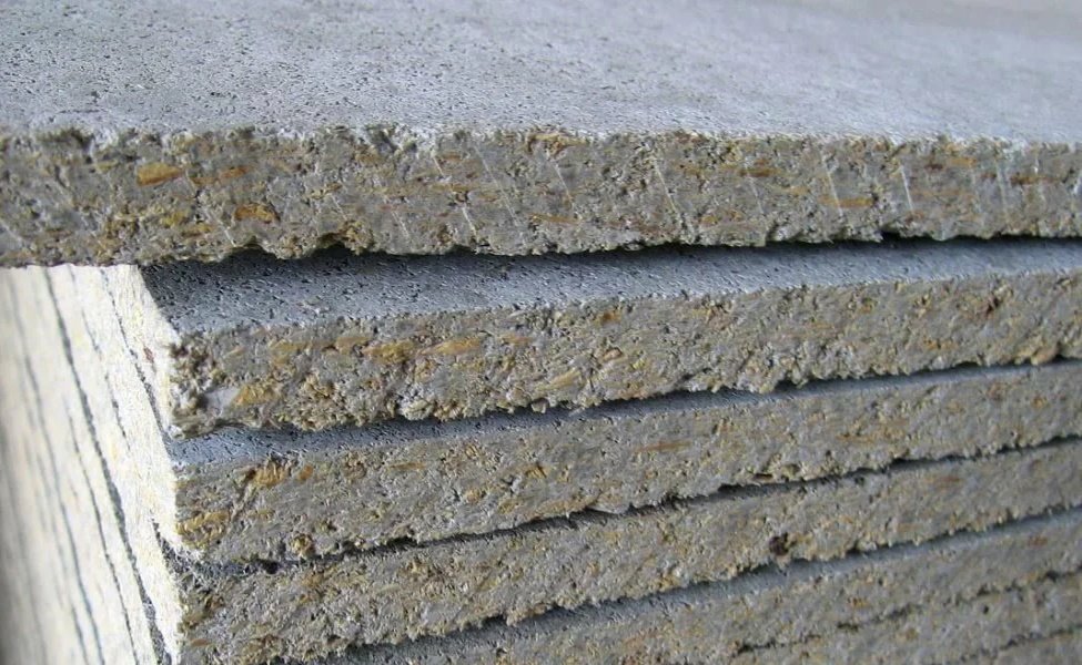 Структура цементно-стружечной плиты